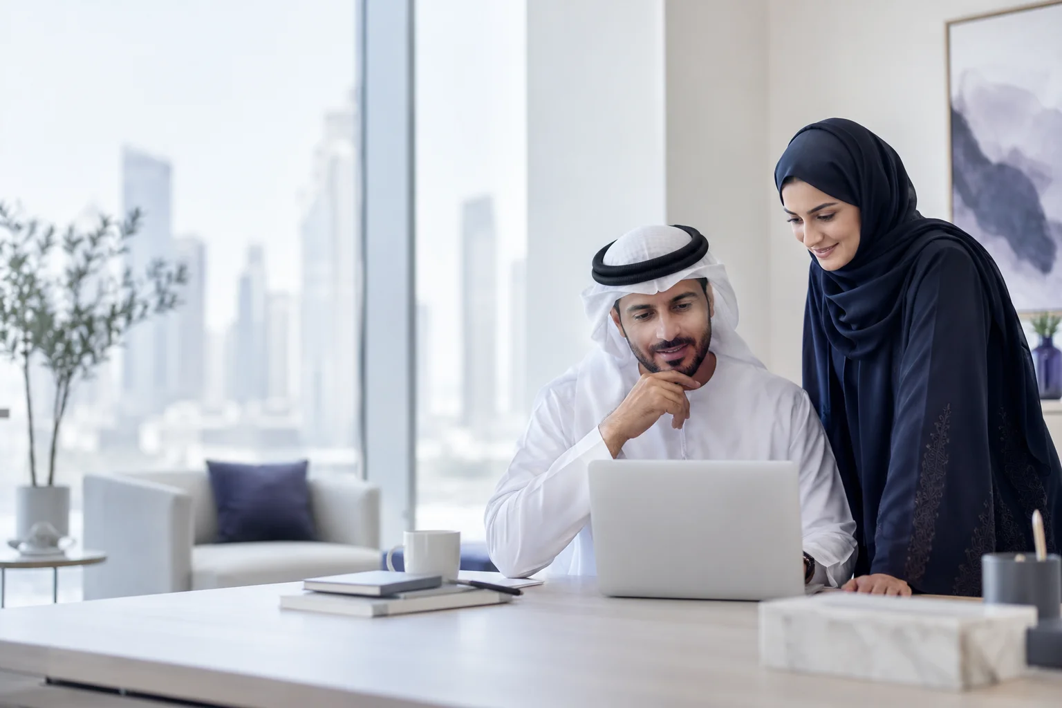 Illustrative Saudi business scene for Sales Remediation & Consulting