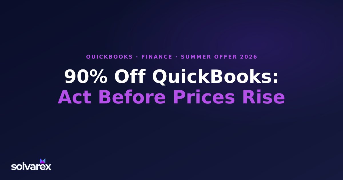 QuickBooks Online 90% Off: Why Right Now Is the Best Time for Small Businesses to Get Started