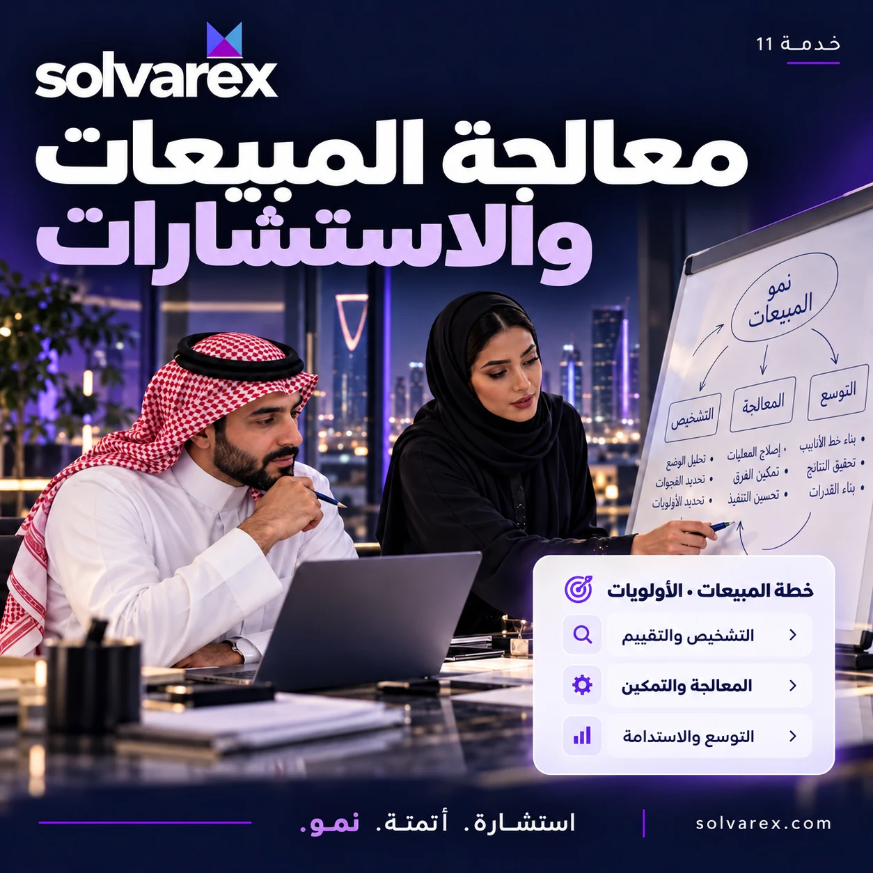 معالجة المبيعات والاستشارات